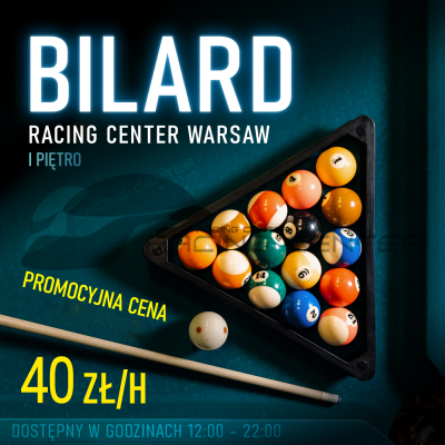 Klub Bilardowy na Racing Center Warsaw 